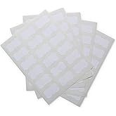 Crinklee Waterproof Essential Oil Labels, 90 Scallops, 2.2x1.3 Inches, Oil Proof, Highly Durable, Strong Glue, for 10ml and Larger Bottles and Rollers