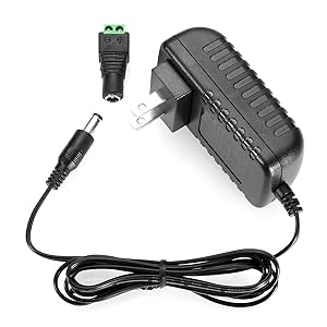 LE Power Adapter, 2A, AC 100-240V to DC 12V Transformer, 24W Switching Power Supply, US Plug Power Converter for LED Strip Light and More