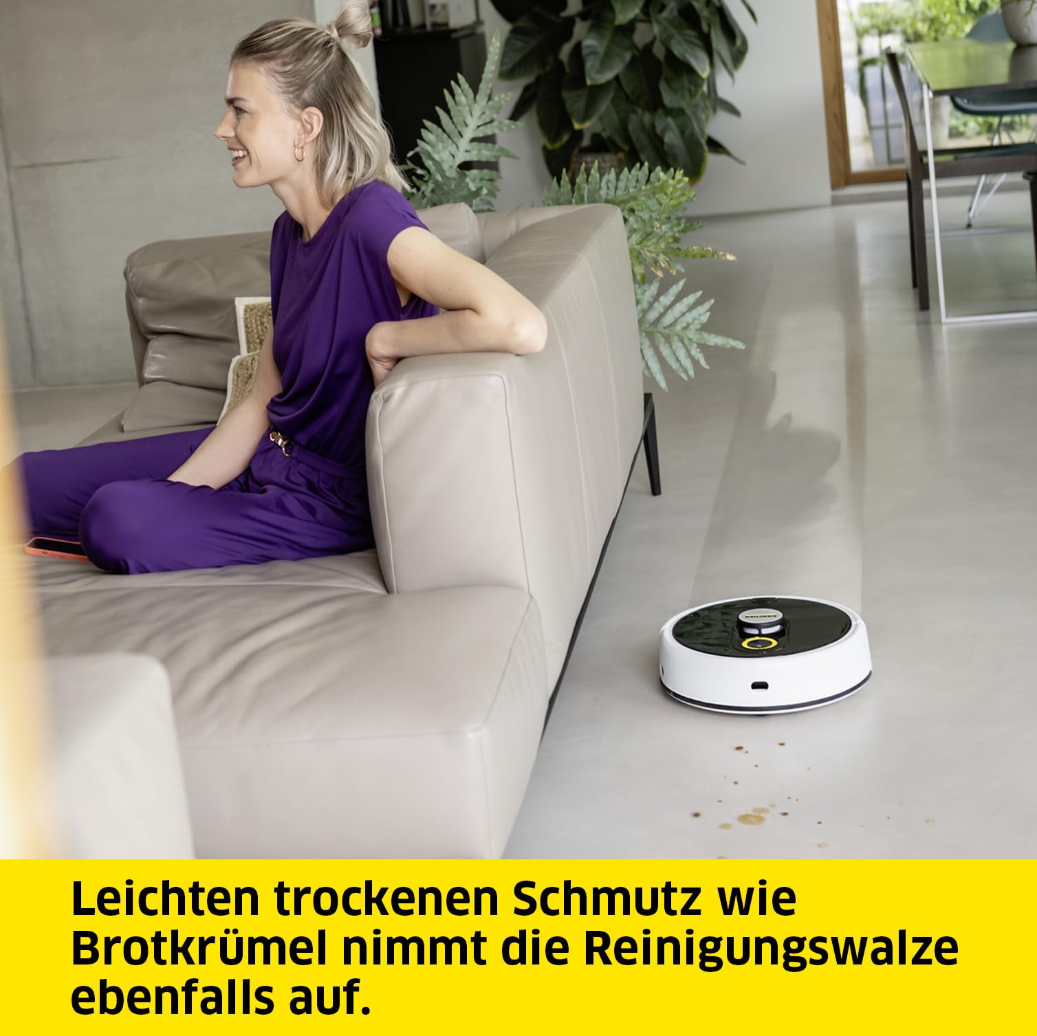 KÄRCHER Wischroboter RCF 3, smarte App-Steuerung, LiDAR-Laser-Navigation, Kartierung, Raum- und Hinderniserkennung, 120 min. Laufzeit, für Hartböden 3
