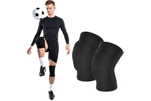 PTWOLA Volleyball Knee Pads Soft Breathable Knees Protective Knee Braces Knee Sleeve Anti-Collision Knee Support Band for Men Women Kids Football Dance Yoga Tennis Running Cycling Workout Climbing(L)