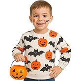 HILEELANG Toddler Boy Sweatshirts Crewneck Long Sleeve Pullover Cotton Graphic Christmas Clothing