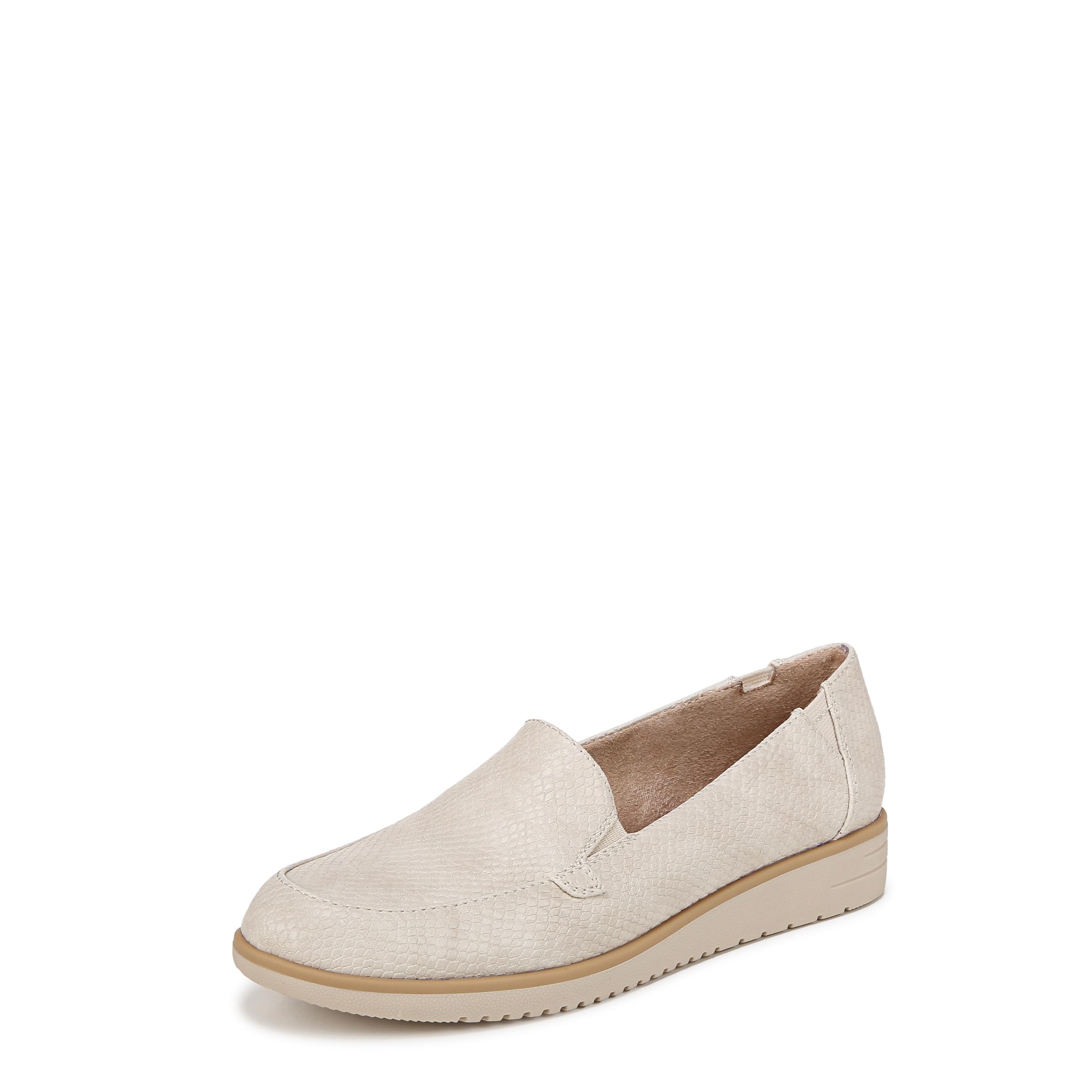 Naturalizer Soul Women’s Idea-Moc Slip On Casual Loafer Loafer Light Beige Snake 8.5 M