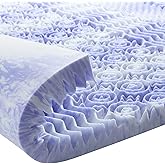 Dreamsmith 3 Inch 7-Zone Queen Memory Foam Mattress Topper, Gel Infused Foam Mattress Topper for Pressure Relief, CertiPUR-US Certified, Queen Size Bed Topper