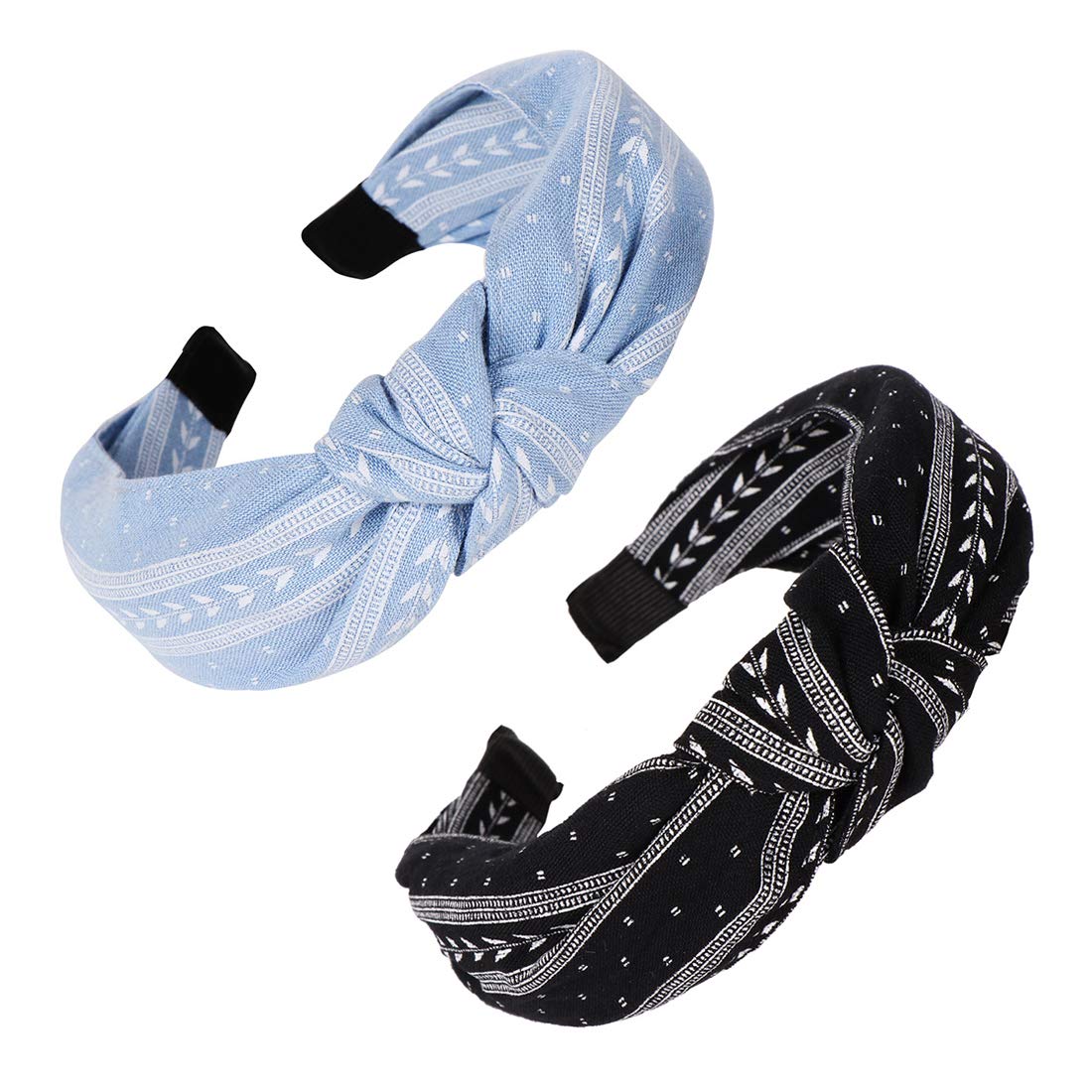 2 Pieces Headbands for Women Girls Elastic Athletic Hairband Yoga Sports Headband Lightweight Working Out Hair Hoop Hair Accessories