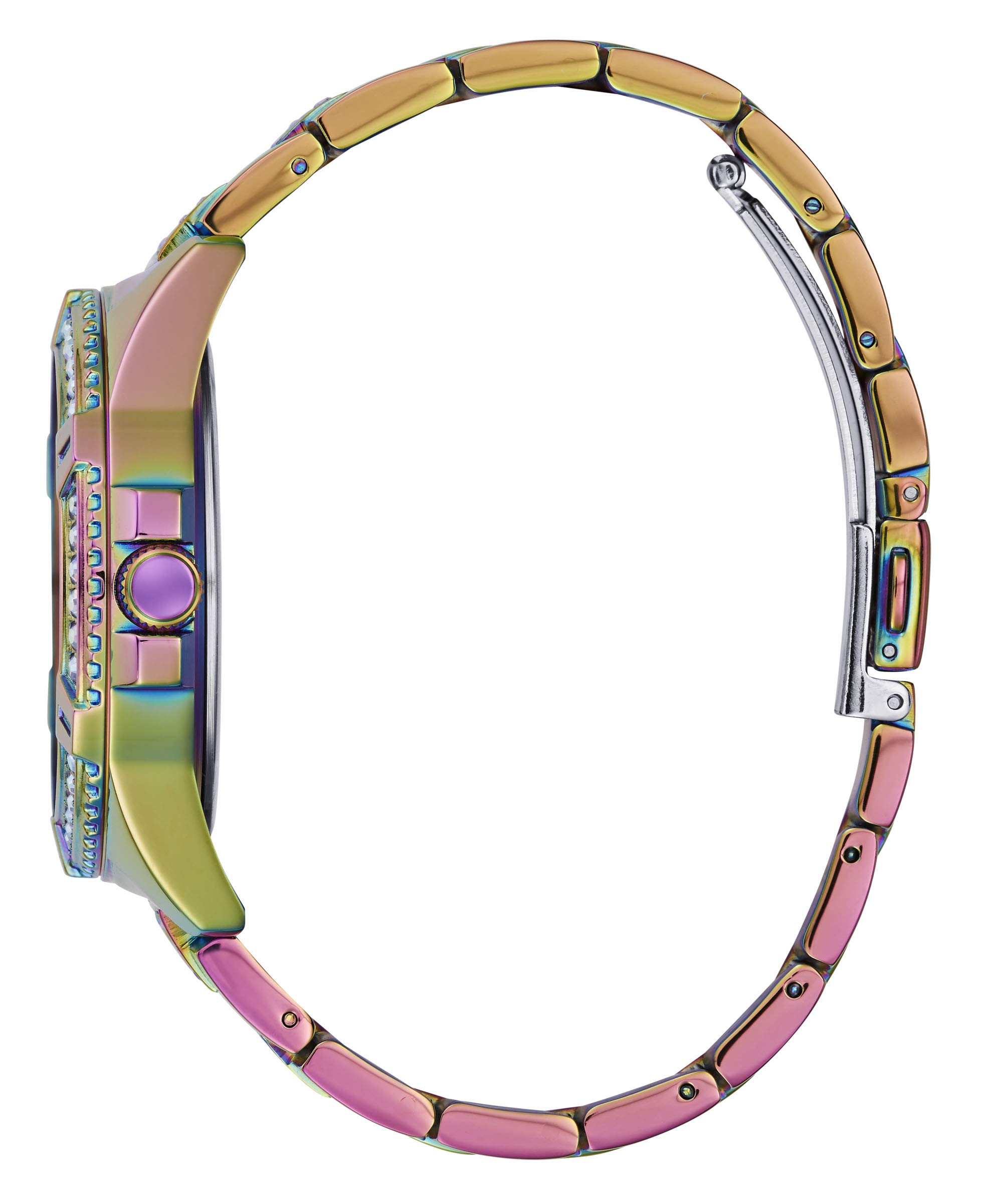 GUESS Iridescent Crystal Multifunction Watch