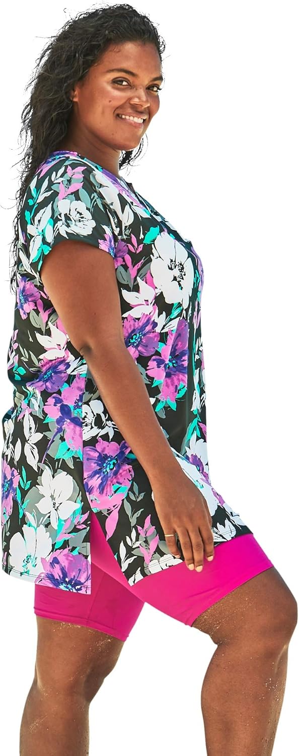 plus size swim tunic