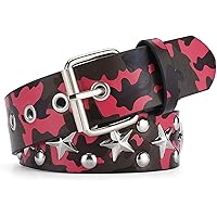 Amazon.com: CWCYYDSYY Stars Studded Belts Y2K Punk Hip Hop