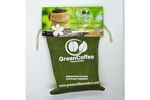 GREEN COFFEE TRADERS 1LB. 100% Hawaii Hawaiian Kona Extra Fancy GREEN UNROASTED Coffee
