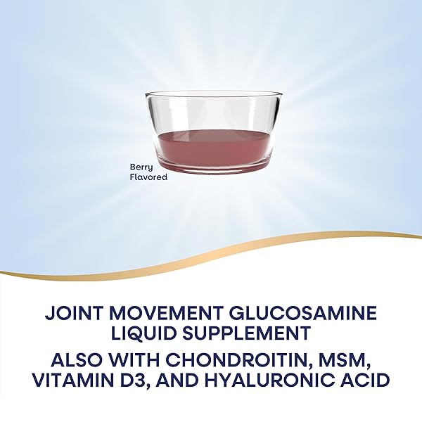 NATURE’S WAY ULTRA-STRENGTH JOINT MOVEMENT GLUCOSAMINE LIQUID, GLUCOSAMINE, CHONDROITIN, MSM WITH VITAMIN D3 & HYALURONIC ACID, FAST-ABSORBING LIQUID, JOINT SUPPORT SUPPLEMENT*, BERRY FLAVORED, 16 OZ