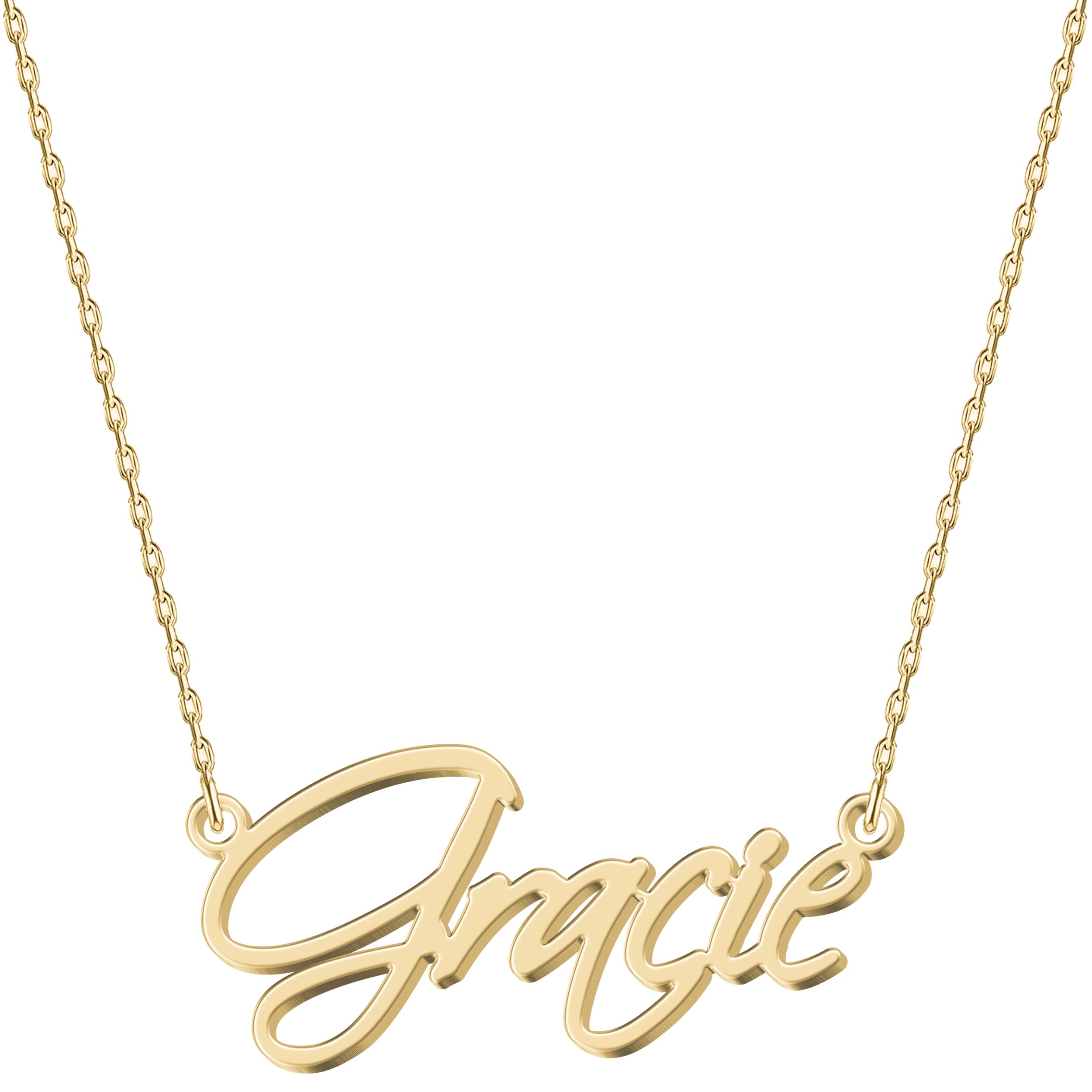 UMAGICBOX Personalized Serenity Name Necklace 18K