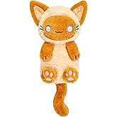 Siamese Cat Microwavable 1.5 lbs Unscented Heating Pad for Women and Kids- Cute Soft Cozy Pillow Plush Heatable Warm Stuffed Animals- Kawaii Hot and Cold Plushie- Siamese Cat Gifts for Girls and Women