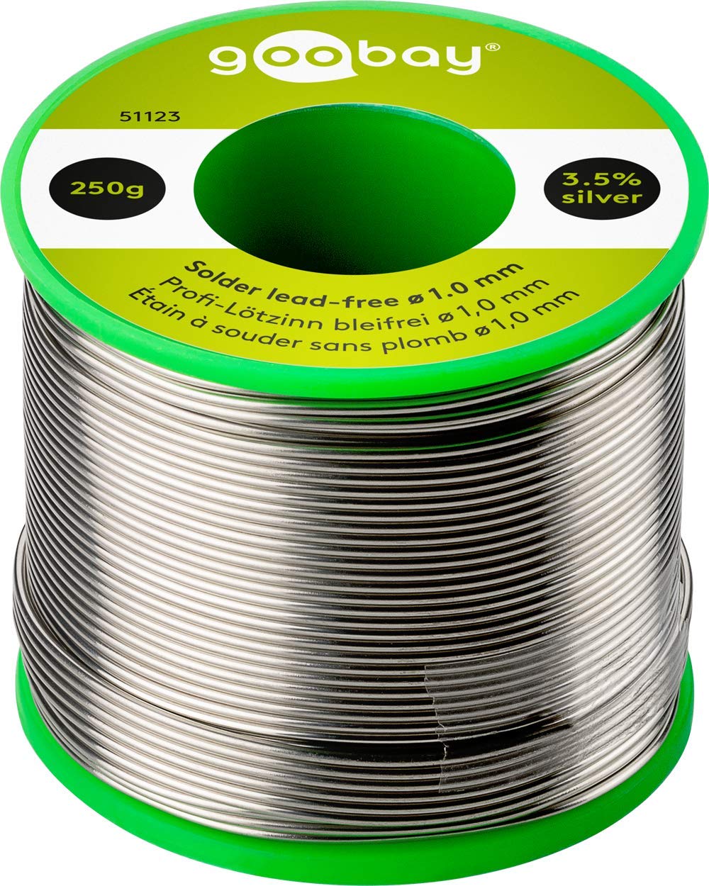Fixpoint 51123 Solder, Lead-Free, 1.0mm Diameter, 250g Reel