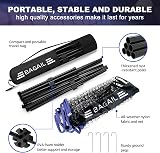 BAGAIL Badminton Net Foldable Nylon Stand Adjustable Height 3m 4.2m 5.2m view 3