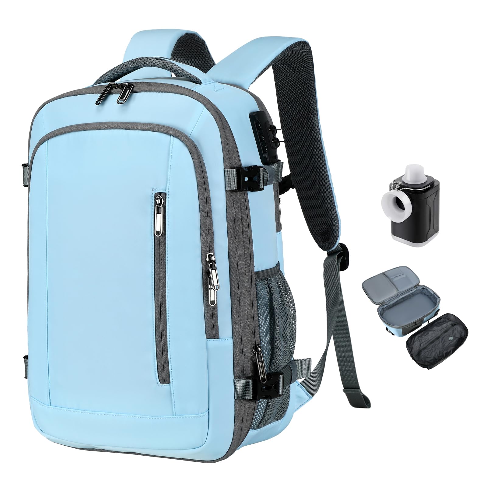 Photo 1 of ******IS VERY DIRTY***SOAEON Vacuum Backpack for Travel 60L Expandable Air Vacuum Travel Backpack Travel Vacuum Bags with TSA Lock Pump