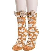 Benefeet Sox Fuzzy Fluffy Socks for Women Girl 3D Animal Fuzzy Slipper Socks Winter Warm Sleeping Plush Comfy Sock