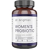 Dr. Brighten Women’s Probiotic - Probiotics, Prebiotics with Antioxidants & Sunfiber for Healthy Hormones, Balanced Female Microbiome, Ovaries and Immune Health - 60 Capsules