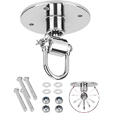 BOXERPOINT Speed Bag Swivel Kit - Stainless Steel, 4-Bolt Base | Pro stainless steel speedbag swivel - 360 rotation, 4-bolt mount - Use for home gym boxing &amp; speed bag