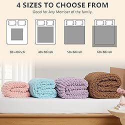 L'AGRATY Chunky Knit Blanket Throw - Soft Chenille