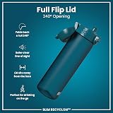 Ion8 Water Bottle 500 ml Leak Proof BPA Free Hygienic Flip Cover Teal view 4