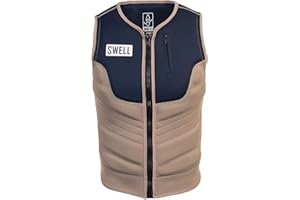SWELL WAKESURF CREATOR Mens Neoprene Wakesurf Comp Vest - Designed Exclusively for Wake Surfing, but Great for All Other Watersports Activities!