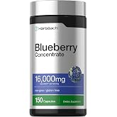 Horb&auml;ach Blueberry Concentrate Extract Supplement | 150 Capsules | Non-GMO &amp; Gluten Free Formula