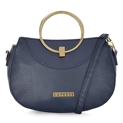 Caprese Anida Womens Satchel (Navy)