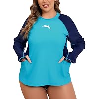 Halcurt Damen Langarm-Rashguard Mit Integriertem BH – UPF50+ Sonnenschutz, Schnell Trocknend, Perfekt Für Schwimmen & Surfen