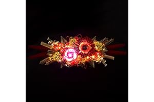 GMOKEFT Compatible with Lego Icons Dried Flower Centerpiece 10314, LED Light Kit for Lego Artificial Plant Decor Building Set Botanical Collection, Light up Your Flowers (Lights Only, No Models)