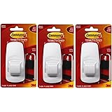 Command Jumbo Plastic Hook with Adhesive Strips, 3-Hooks