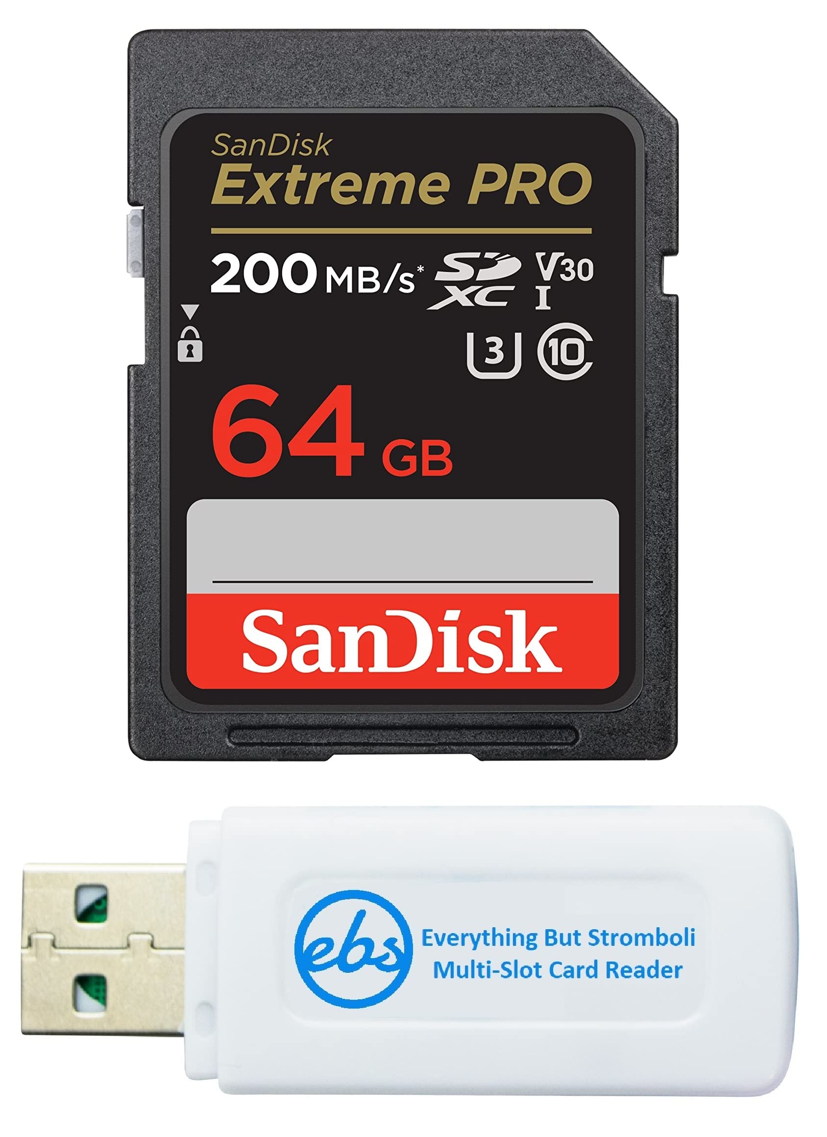 SanDisk 64GB SDXC SD Extreme Pro Memory Card Works