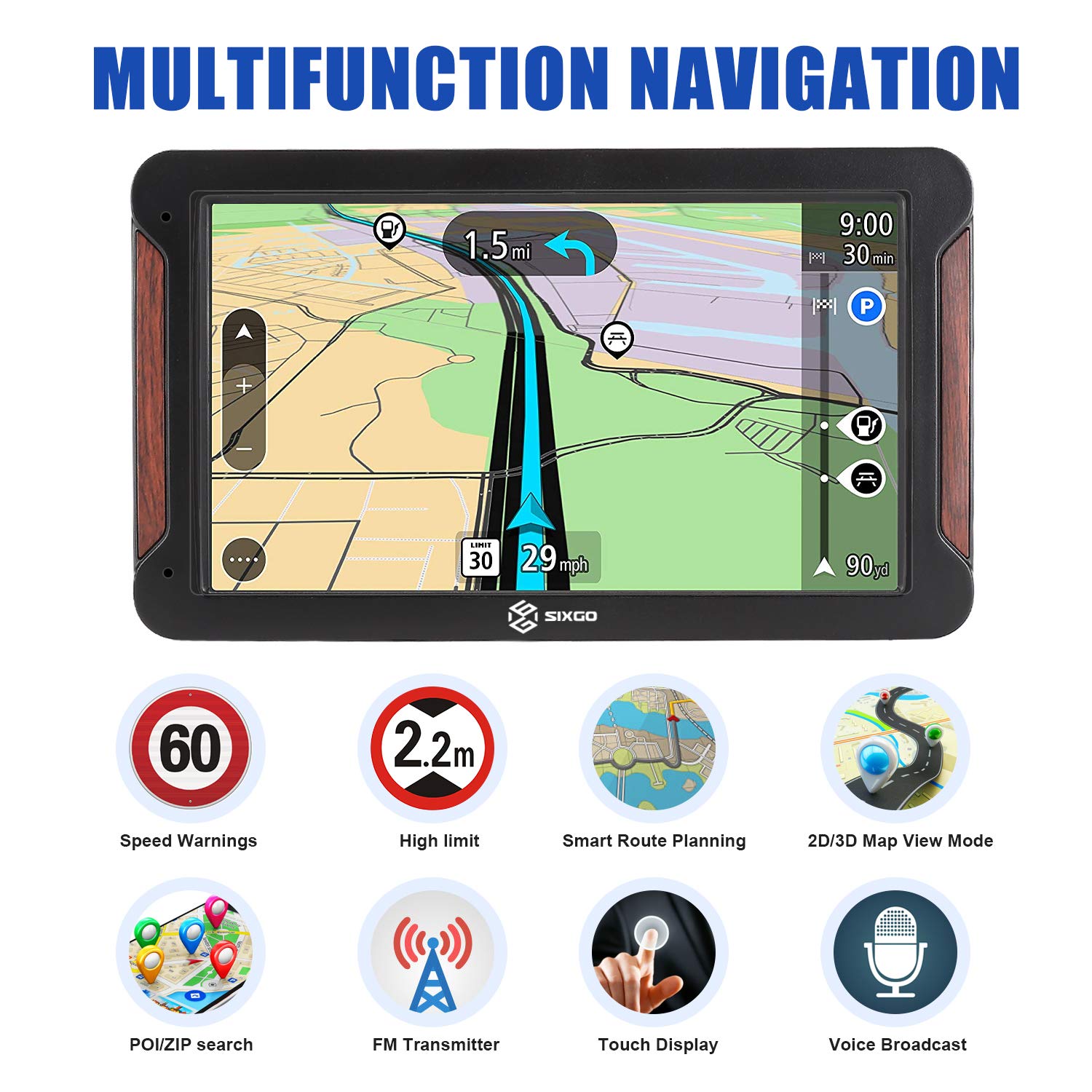 Mua SIXGO GPS Navigation for Car 7 Inch GPS Navigation System Satellite