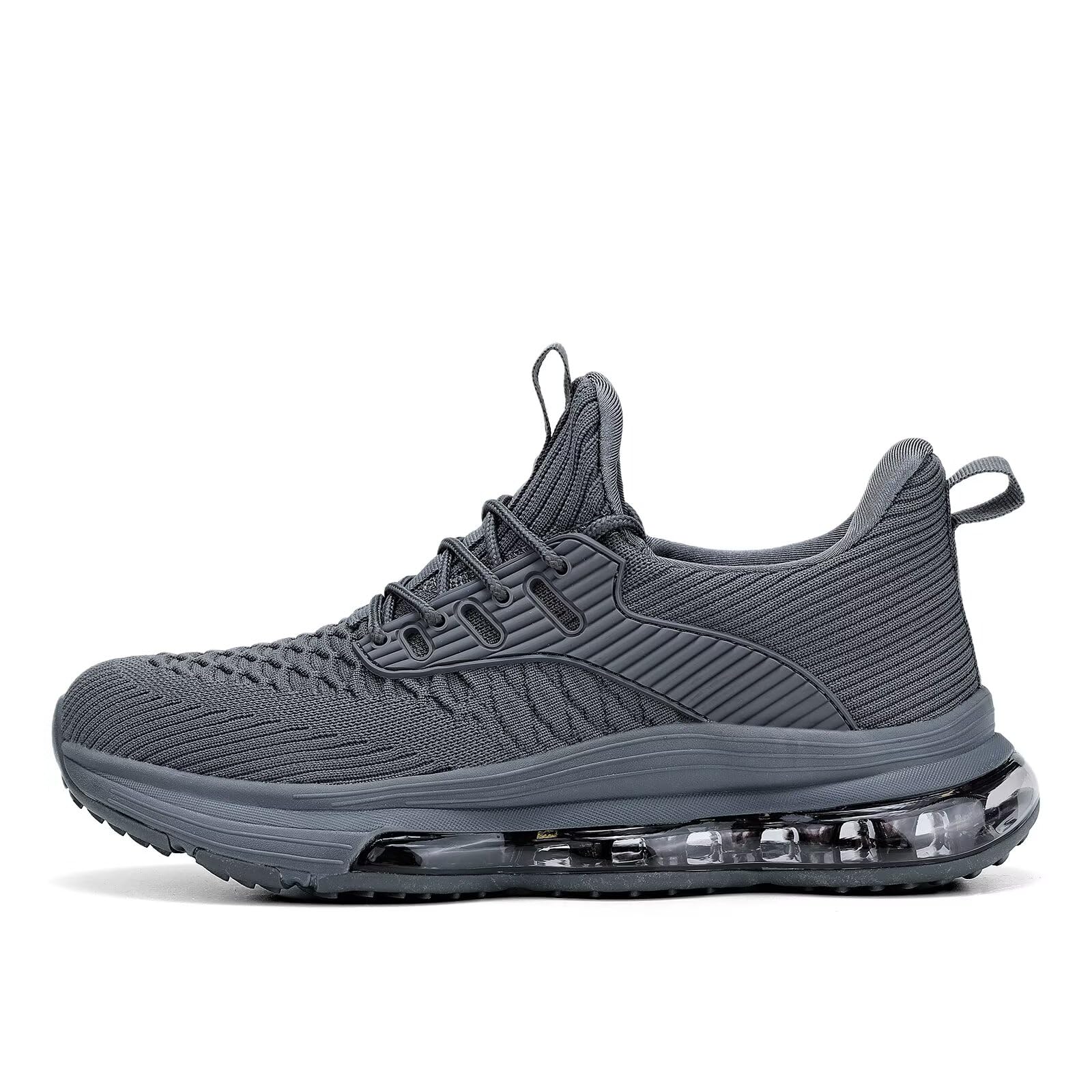 Condition photo showing As Is for mevlzz men's air cushion running shoes walking jogging fitness gym fashion sneakers lace up casual c