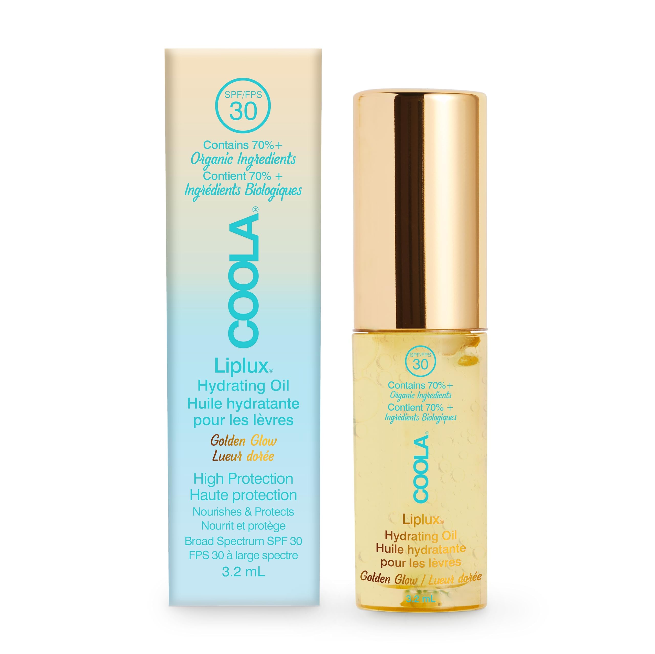 COOLA Liplux Hydrating Lip Oil SPF 30 (3.2 ml)