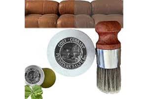 EXTUCH Wise Owl Furniture Leather Sale, Furniture Leather Sale, Leather Repair and Care, Leather Cream, with Pig Hair Brush,Furniture Salve Brush, Best Furniture Salve, Furniture Salve for Wood
