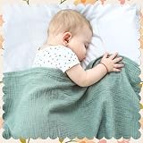 GSrenyu 2 Pcs Large Muslin Blanket 100x100 cm Baby Cloths Cotton view 4