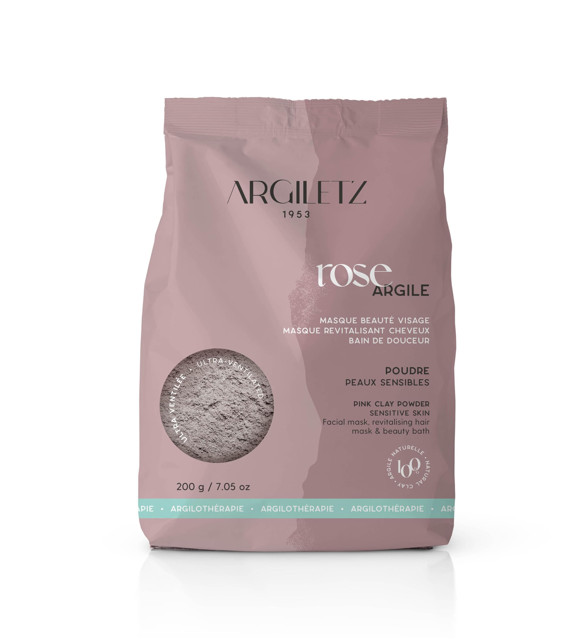 Argiletz Pink Clay Bath & Face Mask 200g