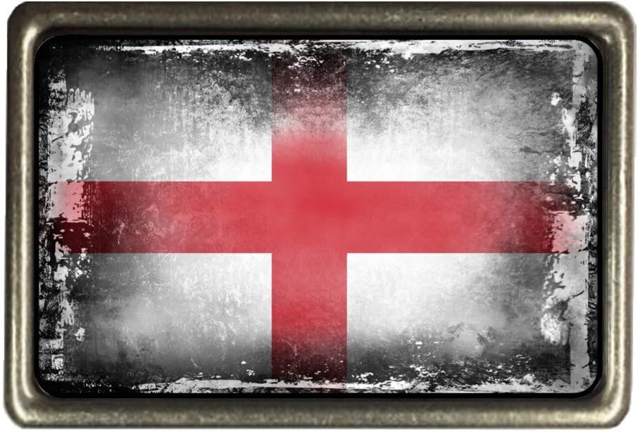 Cadora Belt Buckle Buckle England flag design Shabby Chic Worn Old Used