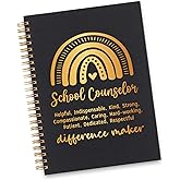 wainvniaw School Counselor Spiral Notebook, School Counselor Gifts for Women, Inspirational School Counselor Difference Maker Office Supplies Appreciation Thank You Gifts Spiral Notebooks WA22