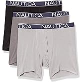 Nautica mens Bamboo Spandex 3-pack Boxer Briefs