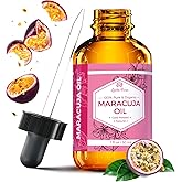 Leven Rose Maracuja Oil, Passion Fruit Seed Oil 100% Natural Moisturizer for Hair Skin and Nails 1 oz
