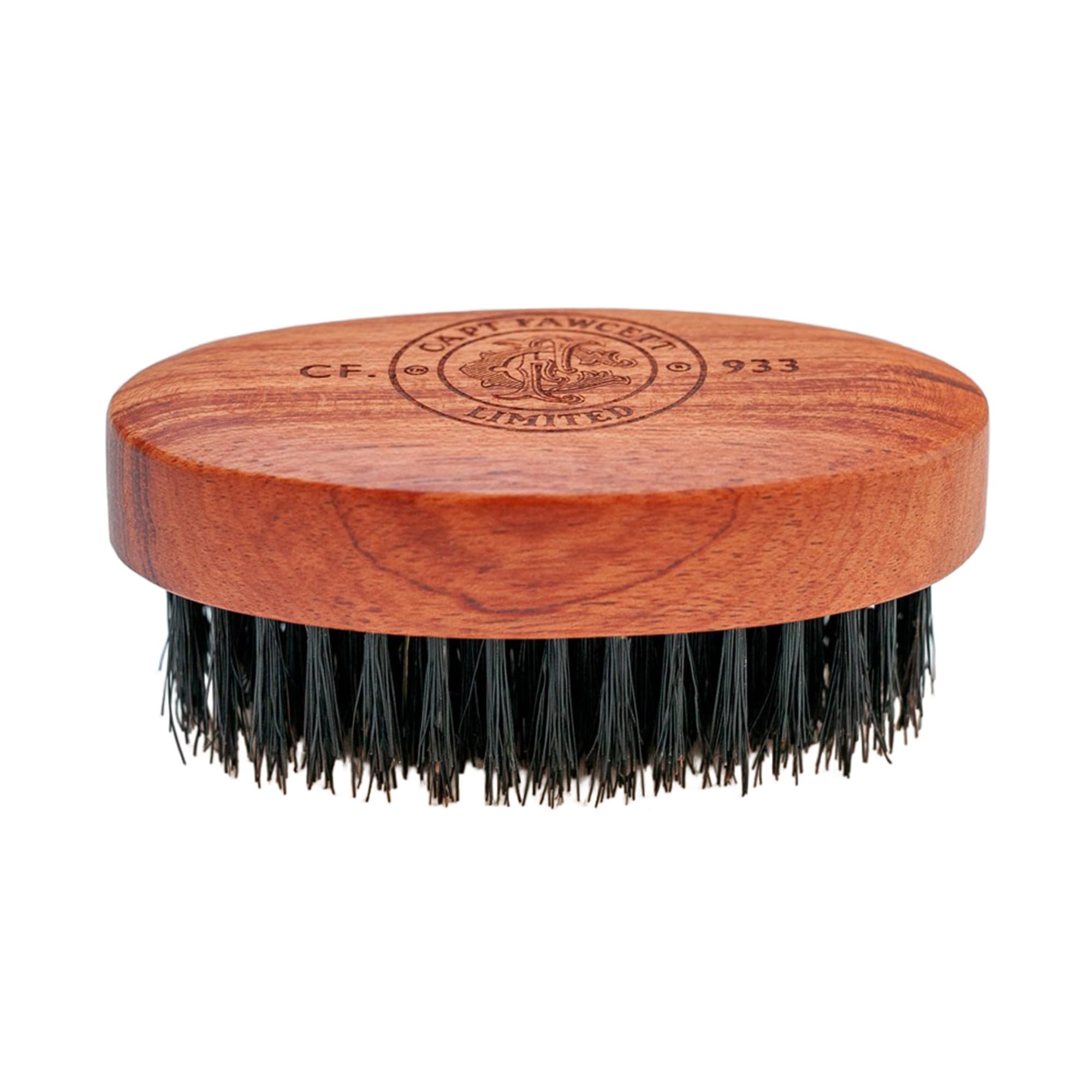 Captain Fawcett Wild Boar Bristle Beard Brush CF.933 – Handcrafted Solid Wood Brush with Stiff Natural Bristles for Detangling, Styling & Even Oil Distribution