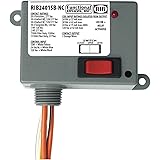 Functional Devices RIB2401SB-NC Power Relay, 20 Amp SPST-N/C + Override, 24 Vac/dc/120 Vac Coil, NEMA 1 Housing