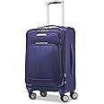 Samsonite Solyte DLX Softside Expandable Luggage with Spinner Wheels, Iris Blue, Carry-On 20-Inch