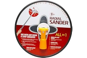 TONMP 9" Drywall Sander with 360° Swivel Head - Premium Manual Hand Sander for Walls & Ceilings - Hook & Loop Sanding Pad for Smooth Wall Cleaning, Polishing & Drywall Repair