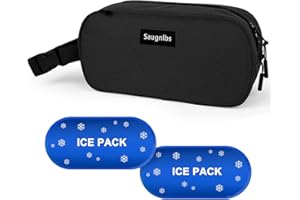 Saugnlbs Small Insulated Bag,Cooler Bag Small,Mini Cooler Bag,Freezable Lunch with 2 Ice Packs for Work School Travel,Freezab