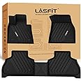 LASFIT Floor Mats Fit for BMW X5 New 2019-2025 2026 All Weather Floor Liners Custom Fit TPE Mat Front & Rear Rows Car Mat Full Set for 50i M50i M 45e 50e 40i M60i(Only for 5 Passengers), Black