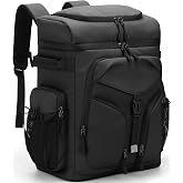 Hafmall 48 Can Insulated Cooler Backpack, Leakproof, Double Deck | 30L, Waterproof, Soft Cooler, Large Lunch Backpack, for Men &amp; Women, for Beach, Picnic, Hiking, Camping, Fishing