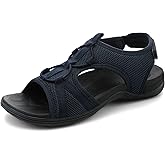 UBFEN Womens Hiking Sandals Comfortable Walking Sandals Summer Sport Breathable Arch Support