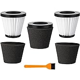 Replacement Scorpion Handheld Vacuum Cleaner Filter with Brush Compatible with Dirt Devil Scorpion Handheld Vacuum Cleaner Style F117, Compare to Parts AD40117 (3Pack)