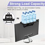 JXMTSPW TV Top Shelf Screen Adjustable Monitor Bracket 2pcs Black 300x125mm view 6